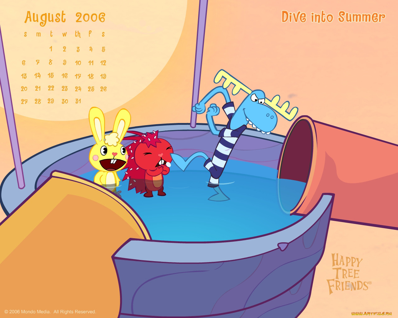 , happy, tree, friends